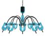 Hanging lights - TINTORETTO Murano Glass Chandelier - PIUMATI MURANO GLASS LIGHTING