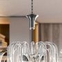 Hanging lights - MICHELANGELO Murano Glass Chandelier - PIUMATI MURANO GLASS LIGHTING