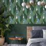 Autres décorations murales - Papier peint Leaf Vert Fond Blanc - PAPERMINT