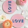 Trays - LOVE collection - trays - coaster - JAMIDA OF SWEDEN