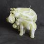 Design objects - HIPPO CANDLE GREEN LEAF - KANDHELA