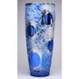 Vases - Cut Crystal Vase - Silver Aqua - CRISTAL BENITO