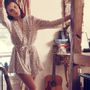 Homewear - Juliette Kimono in milk fibers - GERMAINE DES PRES