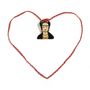 Cadeaux - Broche perlée artisanale Frida Kahlo - HELLEN VAN BERKEL HEARTMADE PRINTS