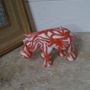 Decorative objects - RED WEB HIPPO CANDLE - KANDHELA