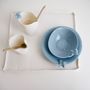 Tea and coffee accessories - CUPS AND SAUCER BLUE_CUP A THE SET 2 persons - MAISON GALA