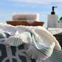 Bath towels - Artea ecru and yellow towel - LA MAISON JEAN-VIER