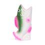Decorative objects - Candle Holder Fish Grey & Pink - KITSCH KITCHEN