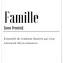 Affiches - AFFICHES DÉFINITIONS FAMILLE - L'AFFICHERIE