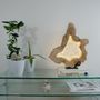 Sculptures, statuettes et miniatures - Lampe  lumineuse Anneau brut vagues 40 cm - ARANGO