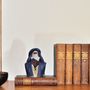 Sculptures, statuettes et miniatures - Sculpture en cuir, petit Touareg assis  - ANNIE DELEMARLE SCULPTURE CUIR