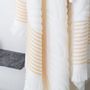 Bath towels - Shower sheet Artea Ecru and Golden Yellow - LA MAISON JEAN-VIER