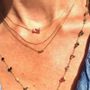 Jewelry - Long necklace Ginkgo Tourmaline - LITCHI