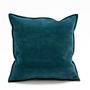 Fabric cushions - Double face leather cushion - MAISON YAK