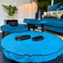 Coffee tables - Oak base table and linen cover - MAISON YAK