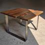 Dining Tables - Table model  U base sustainable wooden top - LIVING MEDITERANEO
