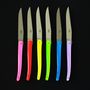 Gifts - Jean-Michel Wilmotte coulour acrylic table knives, set of 6 - FORGE DE LAGUIOLE