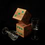 Decorative objects - Medium Olive Wood and Malachite Dice Set by Marcela Cure - MARCELA CURE