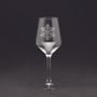 Stemware - Wine glass small flake decoration 31cl - universe mountain - CRÉATIONS LÉONIE'S FRANCE