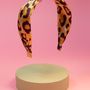 Accessoires cheveux - Serre-tête en satin imprimé léopard - POWDER DESIGN