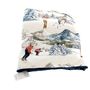 Bed linens - Vintage powdery bed runner in the mountain 135x55cm - CRÉATIONS LÉONIE'S FRANCE