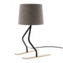 Blinds - Cylindrical lampshade in grey wool diameter 20cm - mountain universe  - CRÉATIONS LÉONIE'S FRANCE