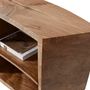 Sideboards - Asymmetric bookcase in English walnut - JONATHAN FIELD