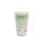 Children's party decorations - Sugar cane cups, white, 250ml - PARTYDECO