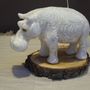 Decorative objects - HIPPOPOTAMUS CANDLE CONGO WHITE - KANDHELA