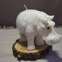 Decorative objects - HIPPOPOTAMUS CANDLE CONGO WHITE - KANDHELA