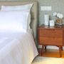 Bed linens - White Duvet Cover + 2 Housewife Pillowcases - Classic Stripes - VIDDA ROYALLE