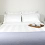 Bed linens - White Duvet Cover + 2 Housewife Pillowcases - Classic Stripes - VIDDA ROYALLE