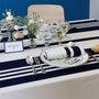 Table linen - Cotton tablecloth Pampelune Encre (several sizes available) - LA MAISON JEAN-VIER