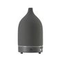 Decorative objects - Vapor Ultrasonic Diffuser 90ml Grey with dark wood base - SERENE HOUSE