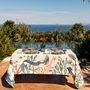 Table cloths - Sirene Linen Tablecloth - THE NAPKING  BY BELLAVIA HOME