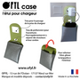 Accessoires de voyage - Support de téléphone range-chargeur Bleu canard - OFYL