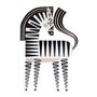 Other wall decoration - HAMLET the Zebra // tactile wall decoration - MINI ART FOR KIDS