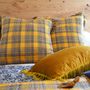 Fabric cushions - Checked cushion cover 50x50cm - L'ATELIER DES CREATEURS