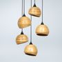 Objets design - Lampes suspendues en bambou faites à la main GLOU, lampes suspendues, groupe de lumières - BAMBUSA BALI