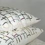 Fabric cushions - AAFREEN embroidered cushion cover  - NO-MAD 97% INDIA