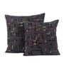 Fabric cushions - AAFREEN embroidered cushion cover  - NO-MAD 97% INDIA