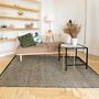 Decorative objects - JUTE RUG - Woven in jute and black and natural cotton 160x230 - ALECTO