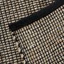 Tapis - TAPIS JUTE COTON - Tapis tissé en jute et coton noir et naturel 190x290 - ALECTO