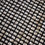 Tapis - TAPIS JUTE COTON - Tapis tissé en jute et coton noir et naturel 190x290 - ALECTO