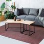 Tapis - TAPIS DUNES - Tapis effet délavé burgundy 160x230 - ALECTO