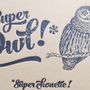 Card shop - Card Super Owl - L'ATELIER LETTERPRESS