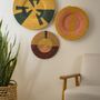 Autres décorations murales - Assiette murale moutarde+feuilles persistantes 21" - ALL ACROSS AFRICA + KAZI
