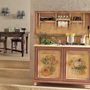 Meubles de cuisines  - Armoire de cuisine laquée et peinte à la main - INTERIORS ITALIA