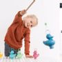 Children's arts and crafts - Scratch Active Play: FISHING DUCKS SET 'CORAL REEF' with 6 ducks & 2 rods - SCRATCH EUROPE