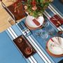 Linge de table textile - Nappe Espelette Bleu Nuit en satin de coton (plusieurs tailles disponibles) - LA MAISON JEAN-VIER